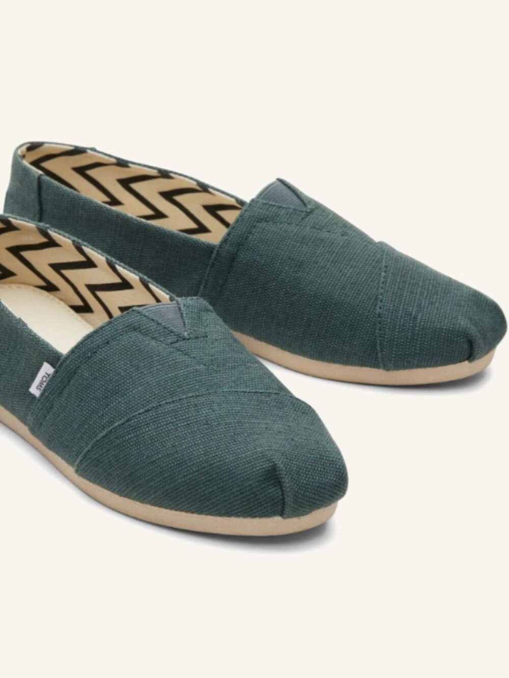 TOMS Alpargata in heritage green, slip-on shoes – Women’s Size 7